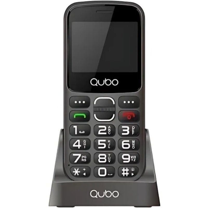 Teléfono Móvil Qubo X-230BKC 4G para Personas Mayores/ Negro