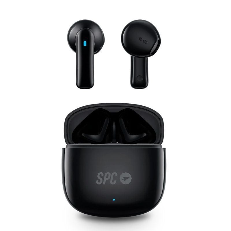 Auriculares Bluetooth SPC Zion 2 Play con estuche de carga/ Autonomía 7h/ Negros