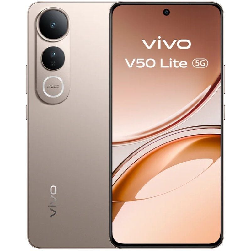 Smartphone Vivo V50 Lite 8GB/ 256GB/ 6.77'/ 5G/ Oro Titanio