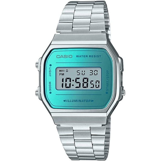 Reloj Digital Casio Vintage Iconic A168WEM-2EF/ 38mm/ Plata y Azul