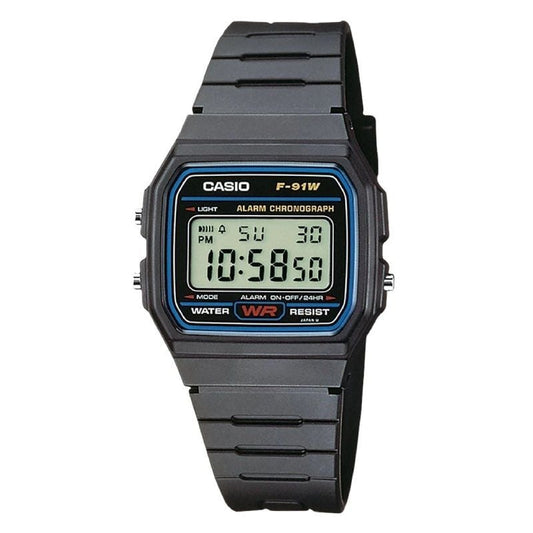 Reloj Digital Casio Collection Men F-91W-1YEG/ 38mm/ Negro