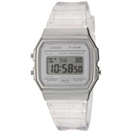 Reloj Digital Casio Collection Women F-91WS-7EF/ 38mm/ Blanco