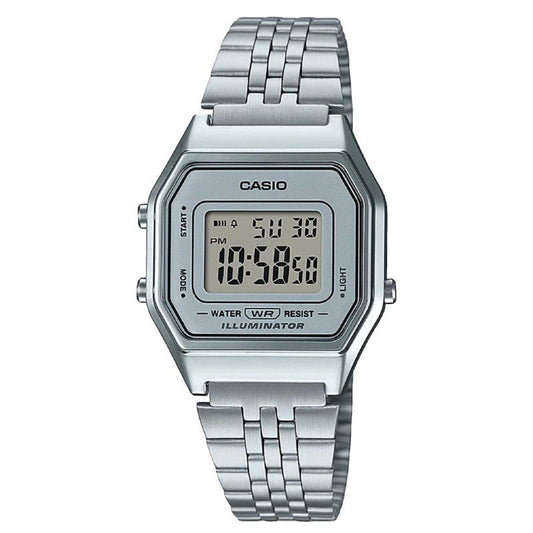 Reloj Digital Casio Vintage Iconic LA680WEA-7EF/ 33mm/ Gris y Plata