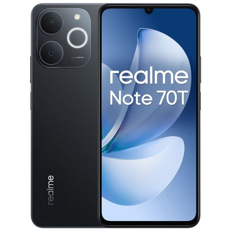 Smartphone Realme Note 70T 4GB/ 64GB/ 6.74'/ Negro Obsidiana